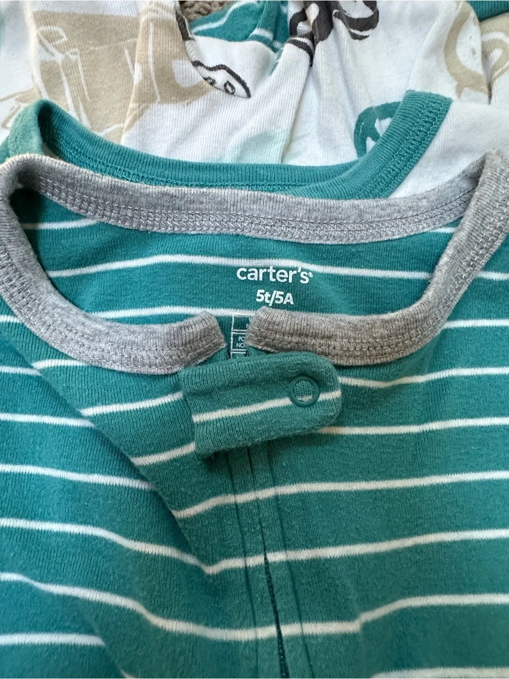 Carters romper/pajamas lot. Size 5T